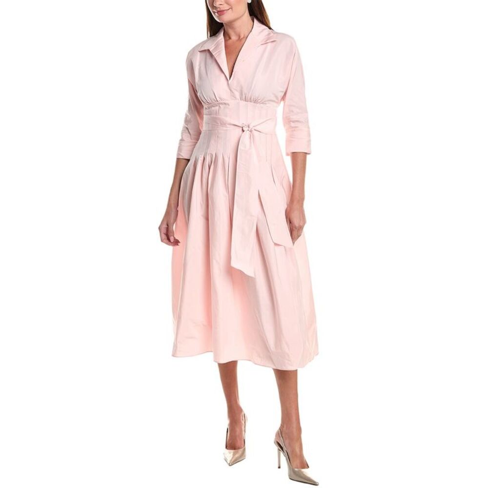 Teri Jon By Rickie Freeman Womens  Taffeta Tea Shirt Gown